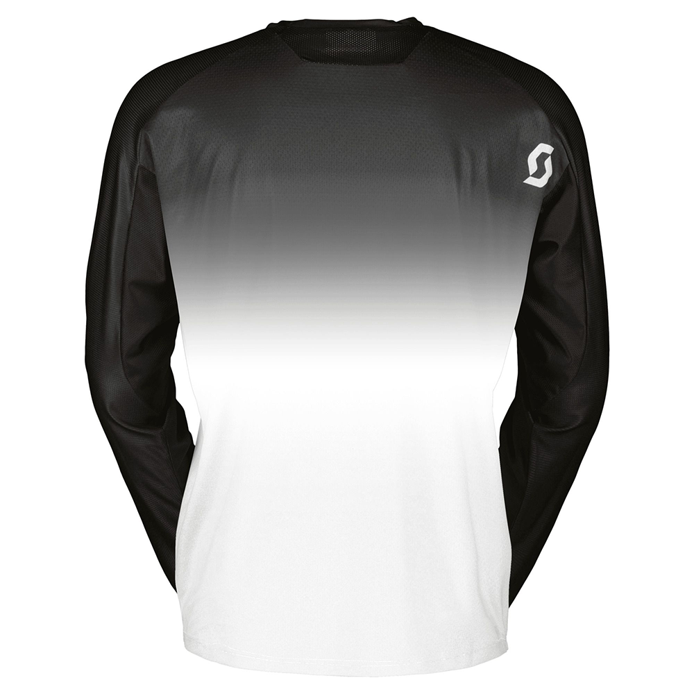 SCOTT Swap EVO MX Jersey, Caviar Black/Bright White - back